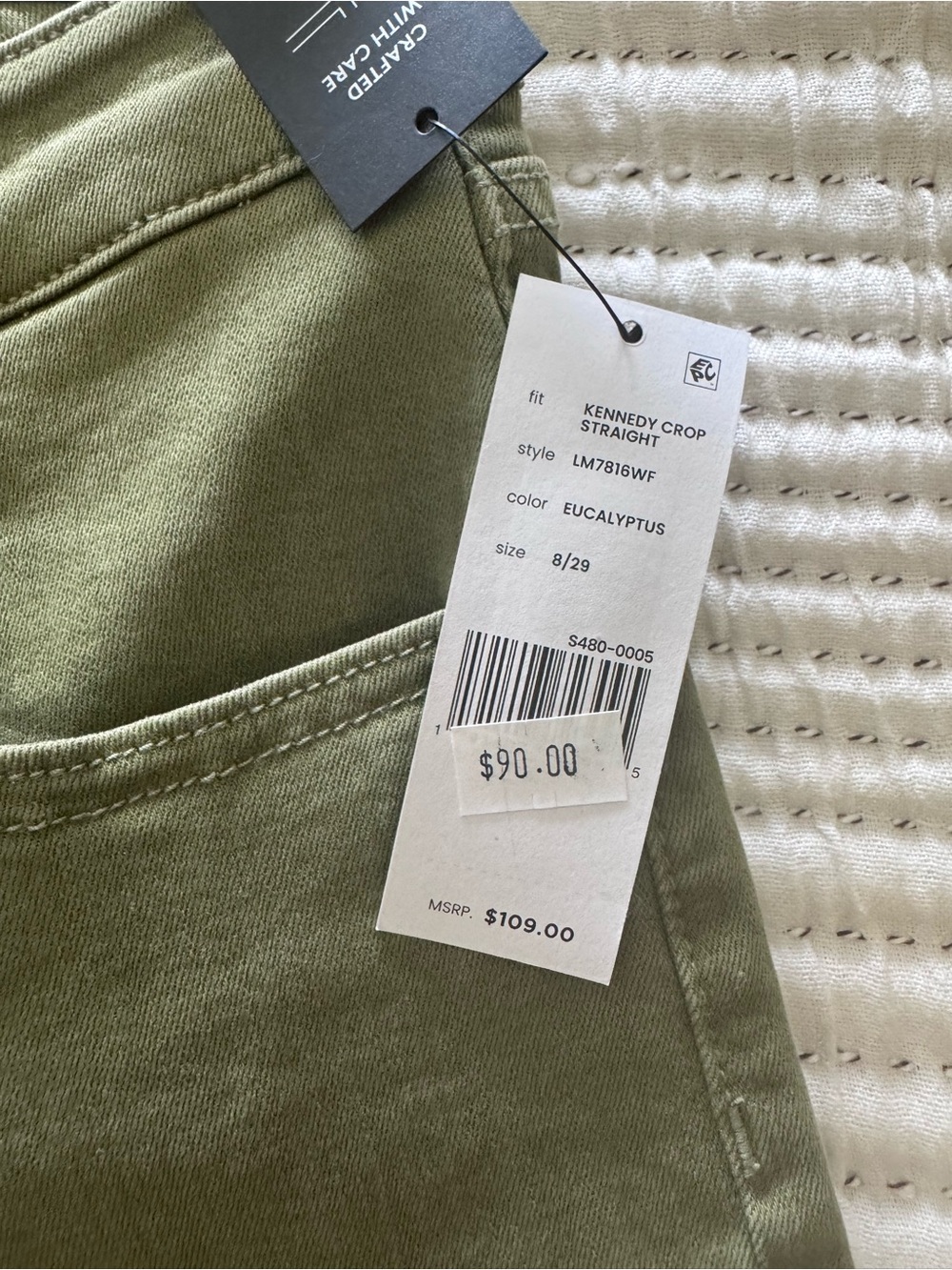 Women’s
Kennedy Crop-Straight Jeans - Olive - Picture 2 of 6